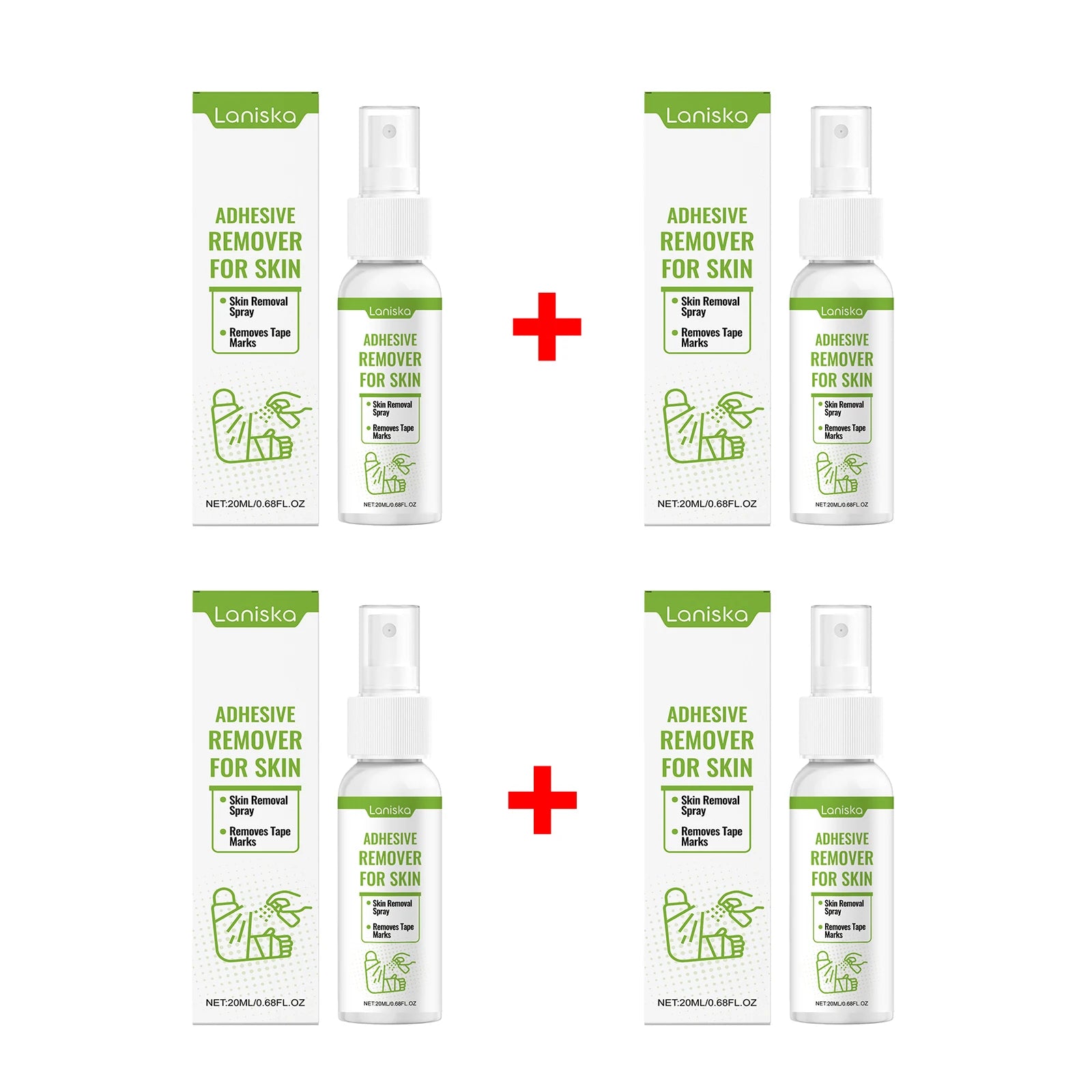 Gentle Adhesive Remover Spray for Skin and Tape Residue - 20