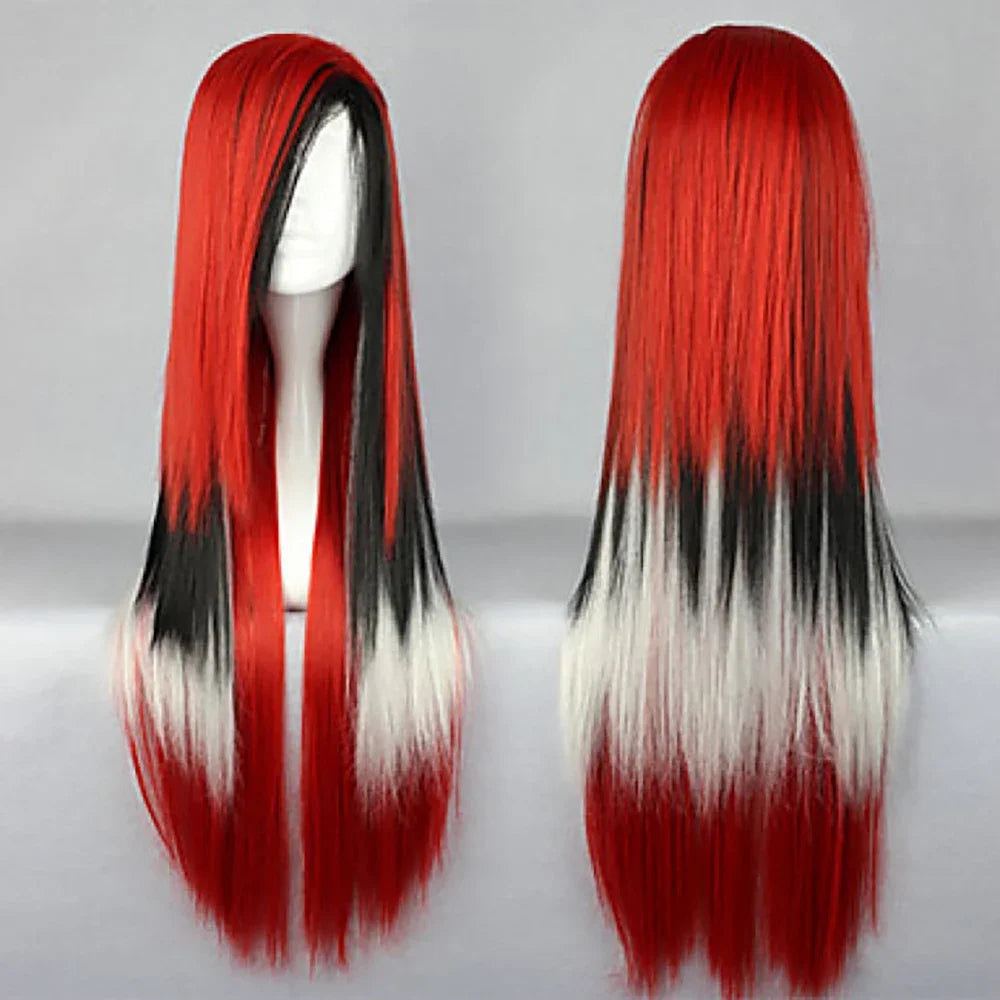 Long Straight Ombre Synthetic Wig for Cosplay and Costume Parties