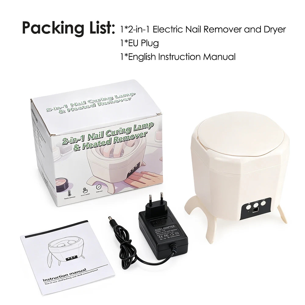 2-in-1 Electric Gel Nail Polish Remover and UV Dryer for Manicures