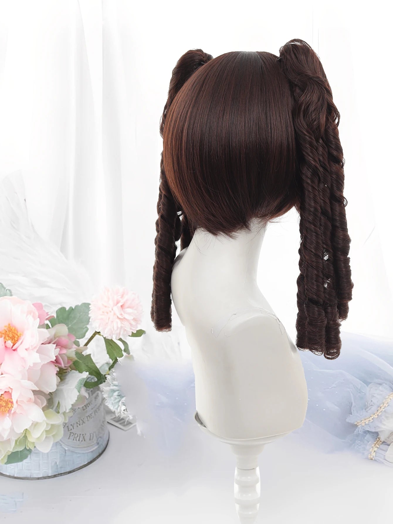 Long Wavy Blonde Cosplay Wig with Bangs - 18