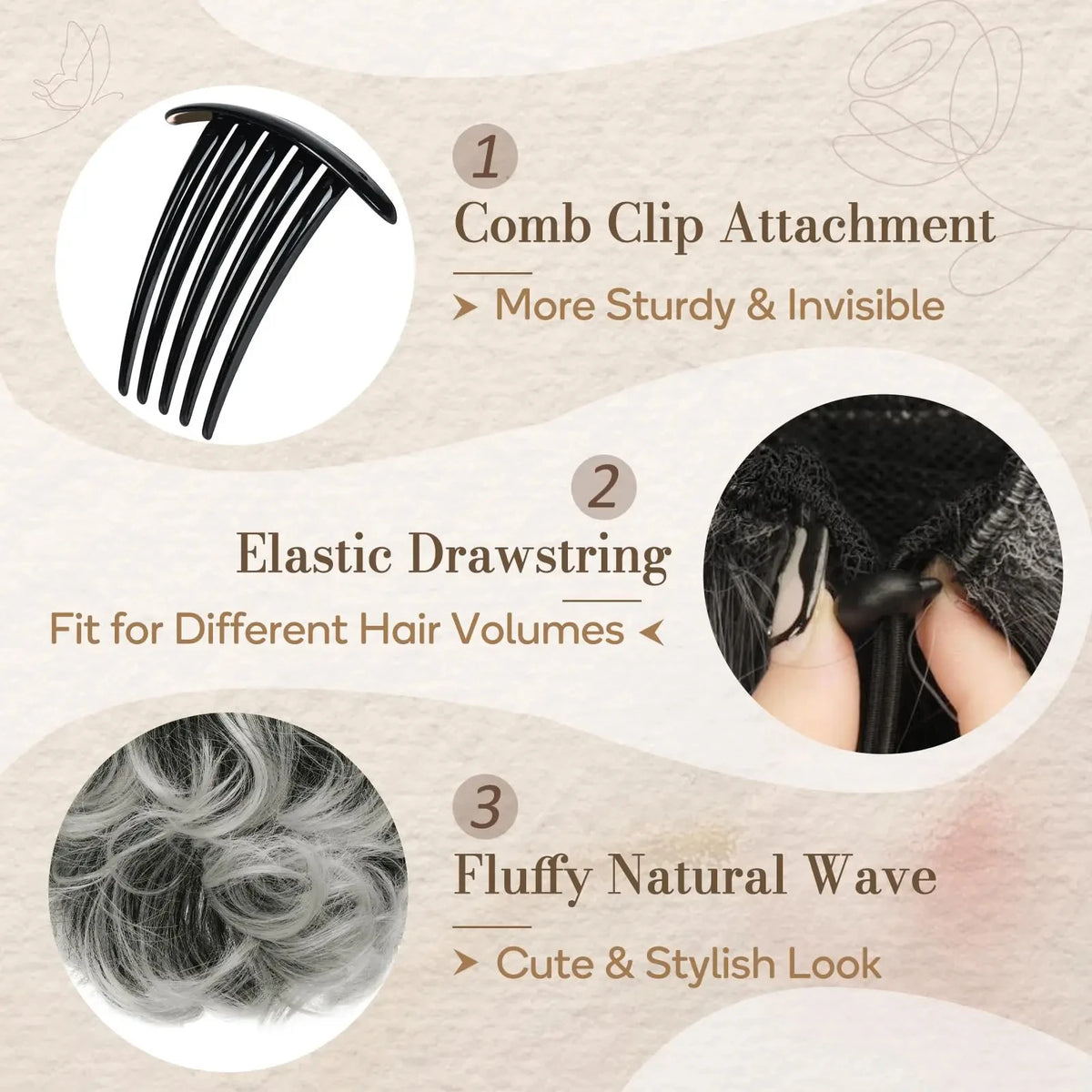 Short Curly Claw Clip Ponytail Hair Extension for Instant Volume