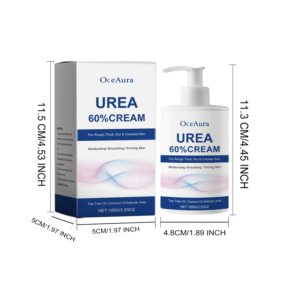 60% Urea Moisturizing Cream for Cracked Heels and Dry Rough Skin