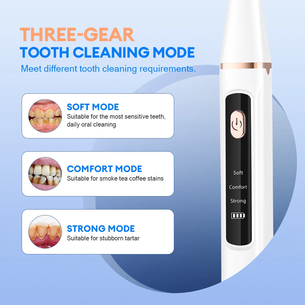 Ultrasonic Electric Teeth Tartar and Plaque Remover for Home Dental Care - 5