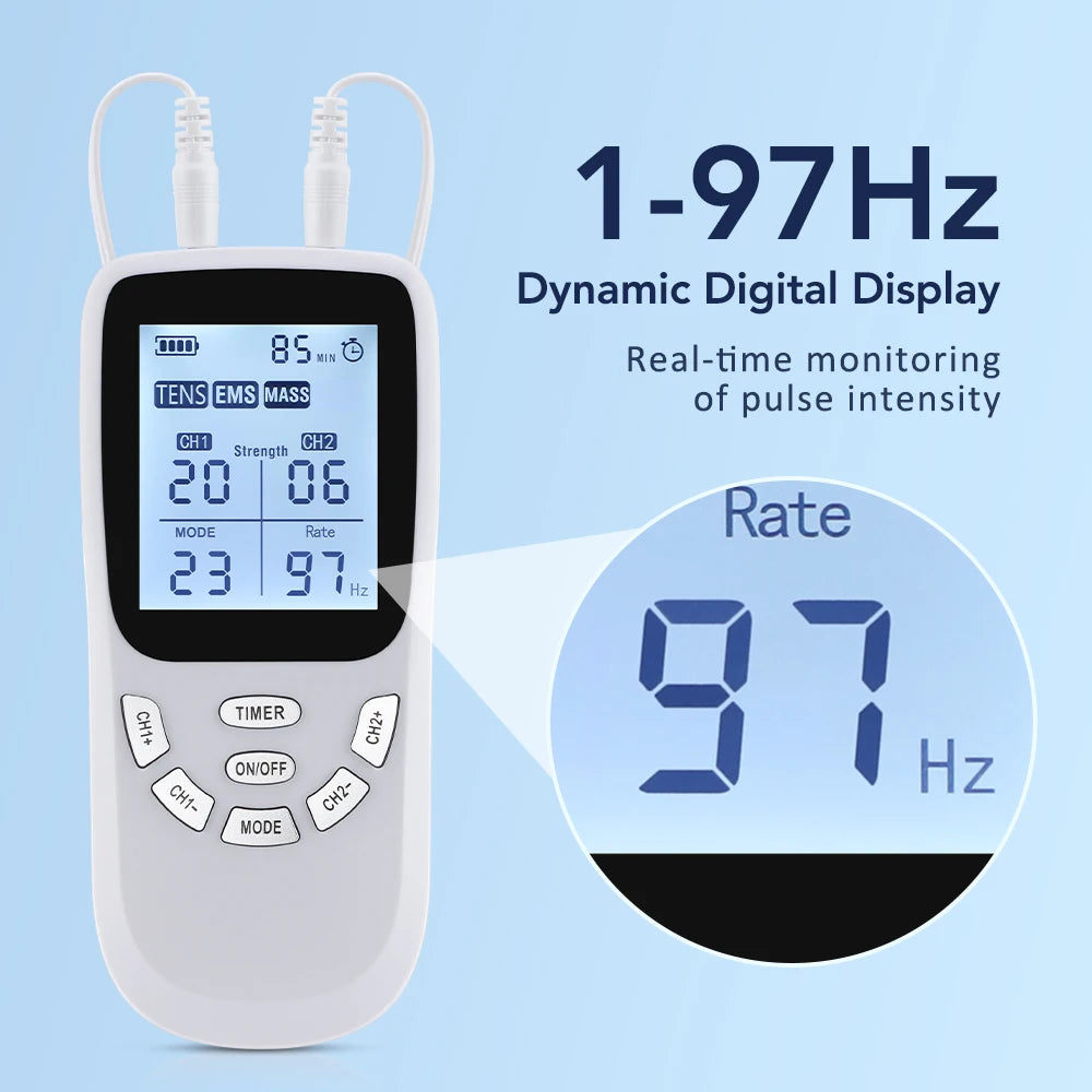 Digital TENS and EMS Muscle Stimulator for Pain Relief and Recovery - 6