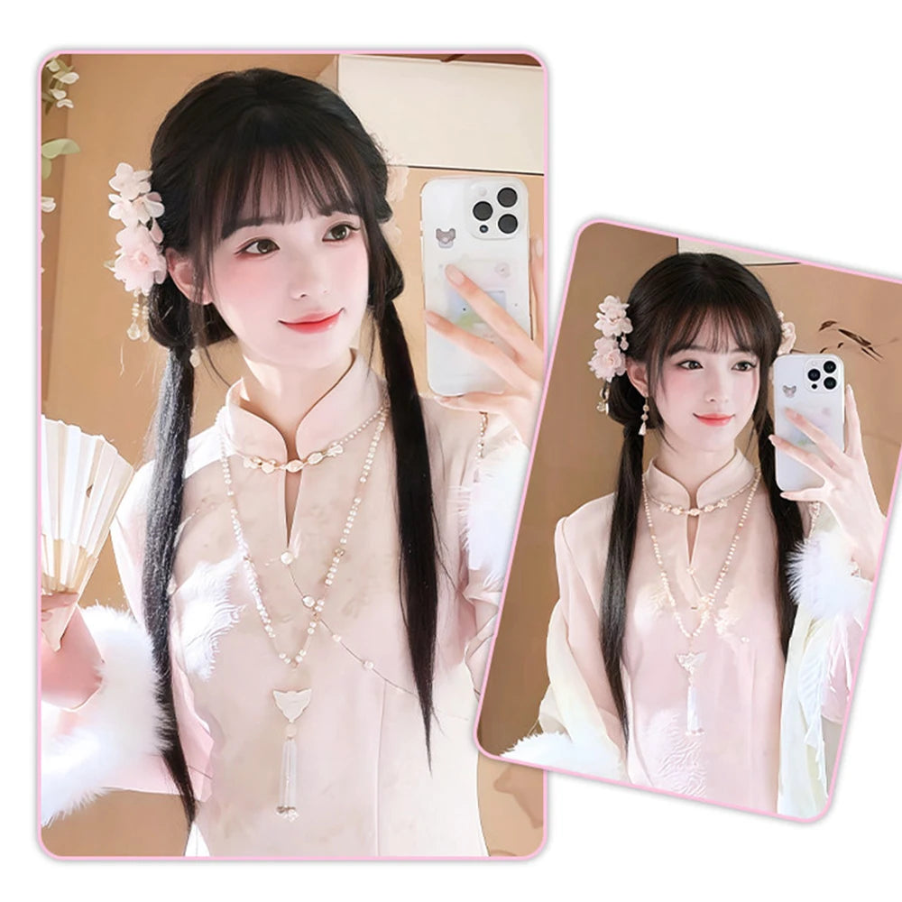 Clip-in Claw Ponytail Extension with Messy Bun for Elegant Hairstyles - 5