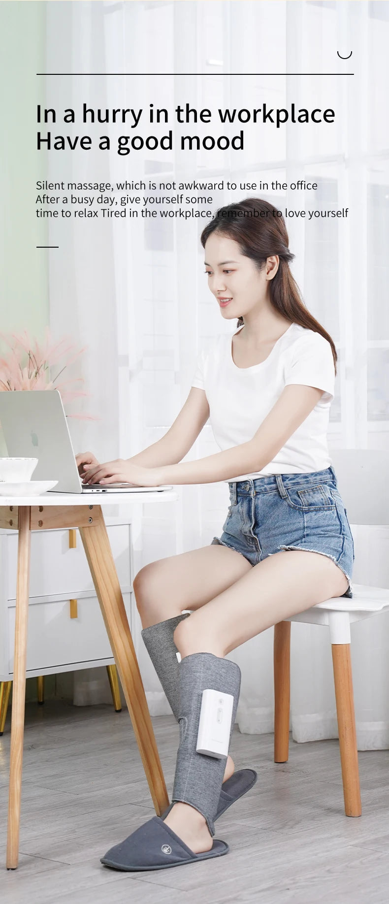 Cordless Air Compression Leg Massager for Muscle Relief and Circulation - 14