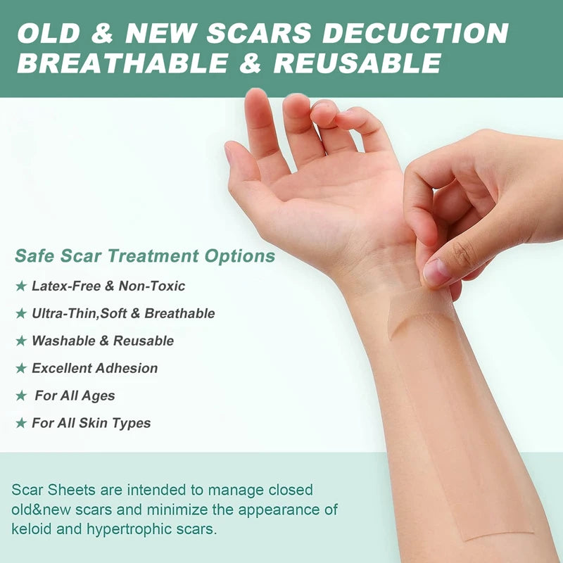 Reusable Silicone Gel Tape for Effective Scar Reduction and Skin Repair