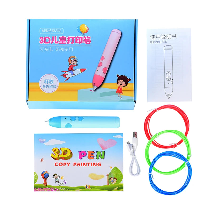 Low Temperature 3D Printing Pen for Kids Creative Drawing and Art