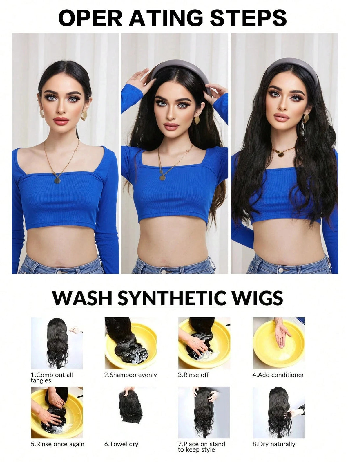 Long Wavy Headband Hair Extension for Instant Voluminous Natural Hair