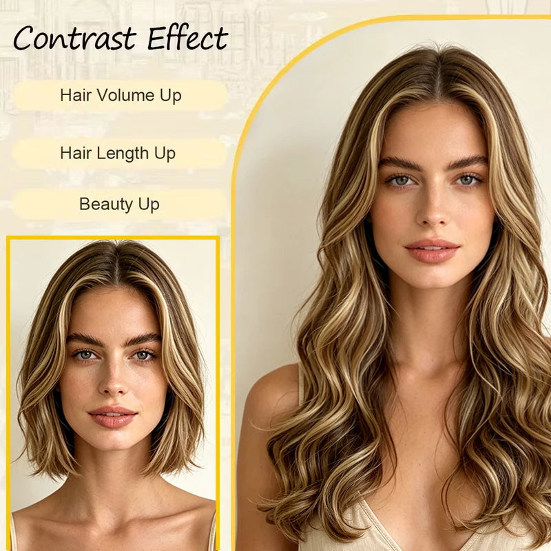 16-Inch Wavy Clip-In Hair Extensions for Instant Volume - 6