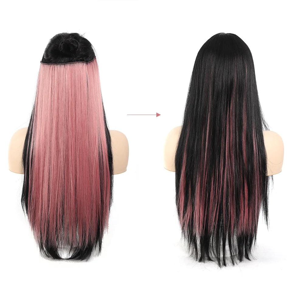 20 Inch Straight Clip-In Hair Extensions for Instant Highlights