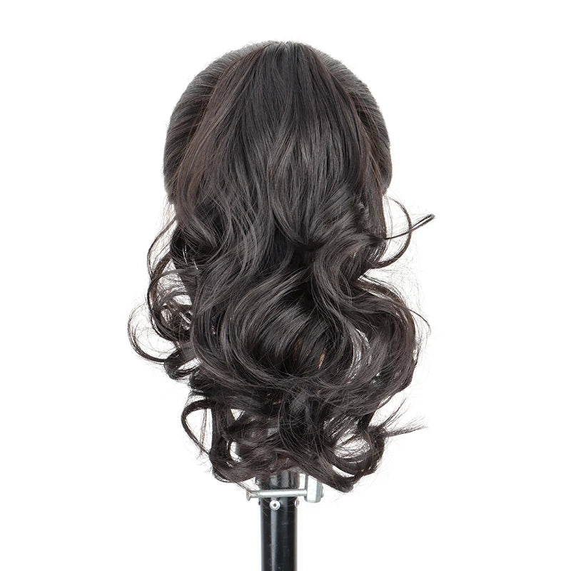 10-Inch Wavy Curly Claw Clip Ponytail Hair Extension
