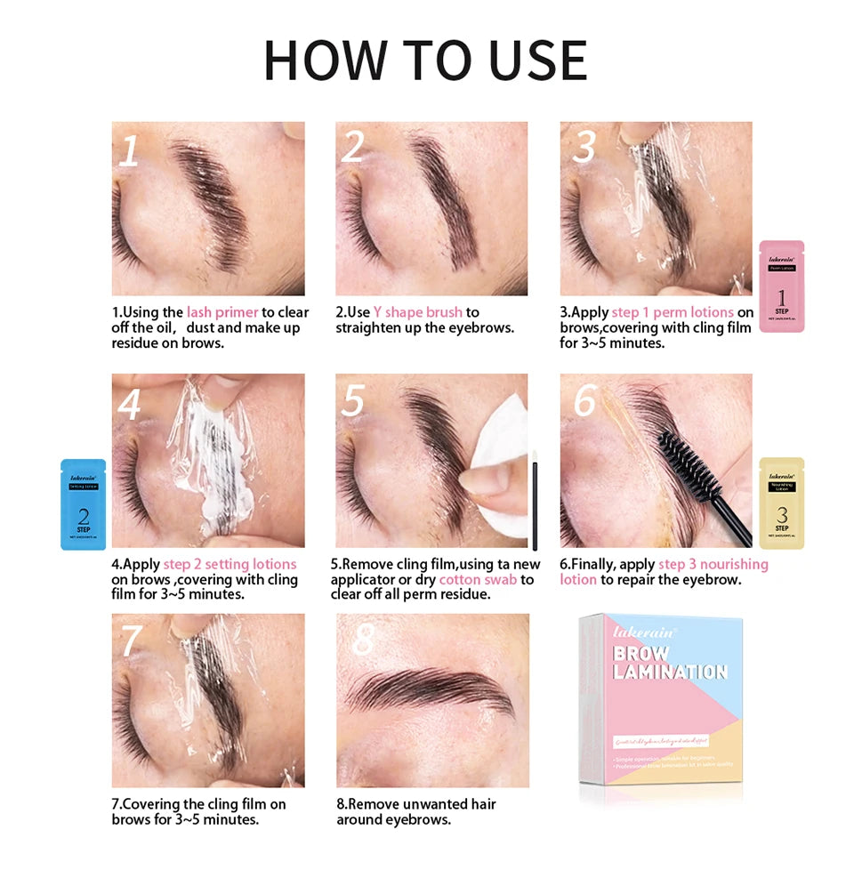 Professional Brow Lamination Kit for Fuller and Thicker Eyebrows