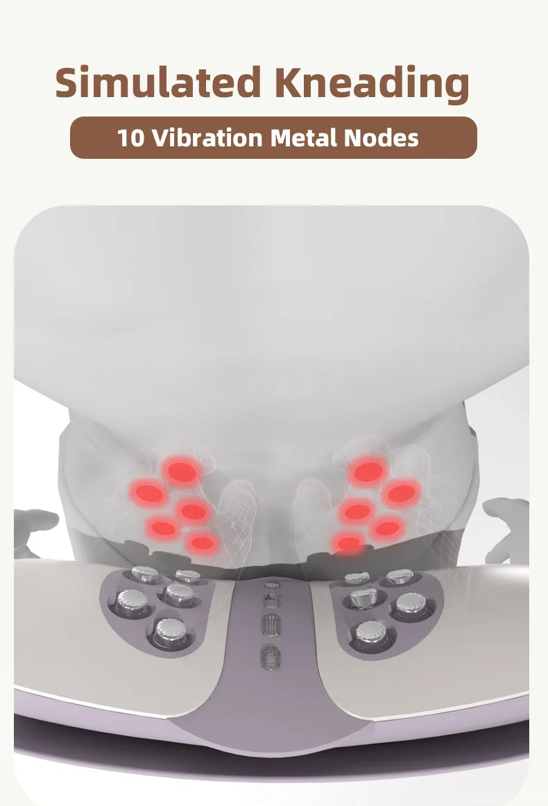 Electric Lumbar Traction Massager for Lower Back Pain and Spine Relief