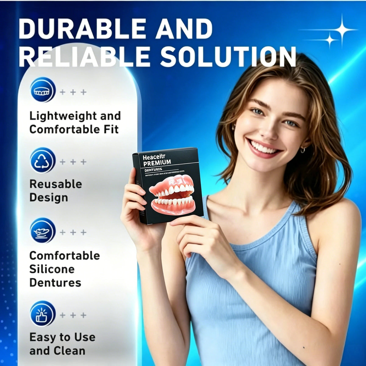 Custom Fit Silicone Dentures for Comfortable and Natural Looking Smile
