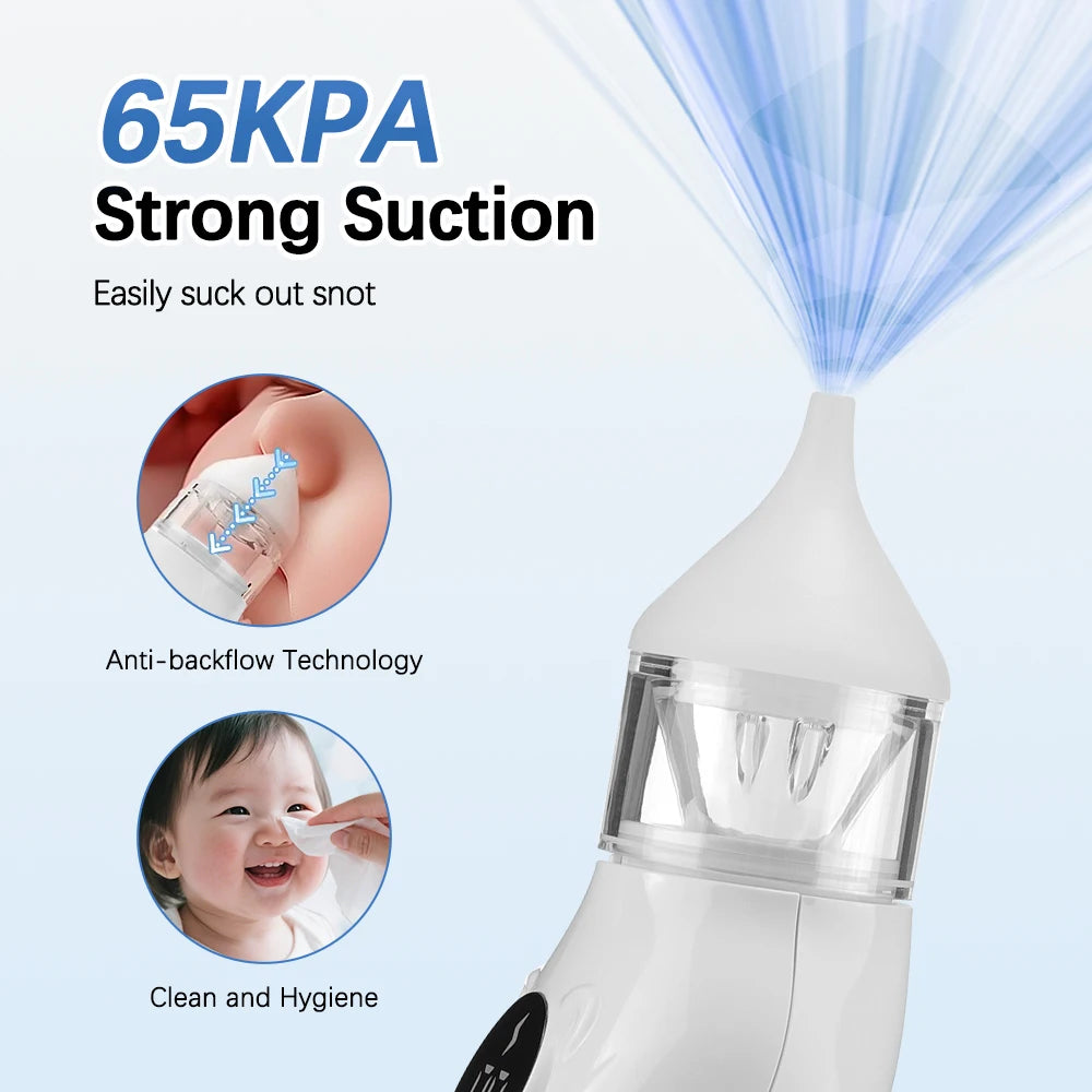 Electric Baby Nasal Aspirator with Music and Suction Control - 13