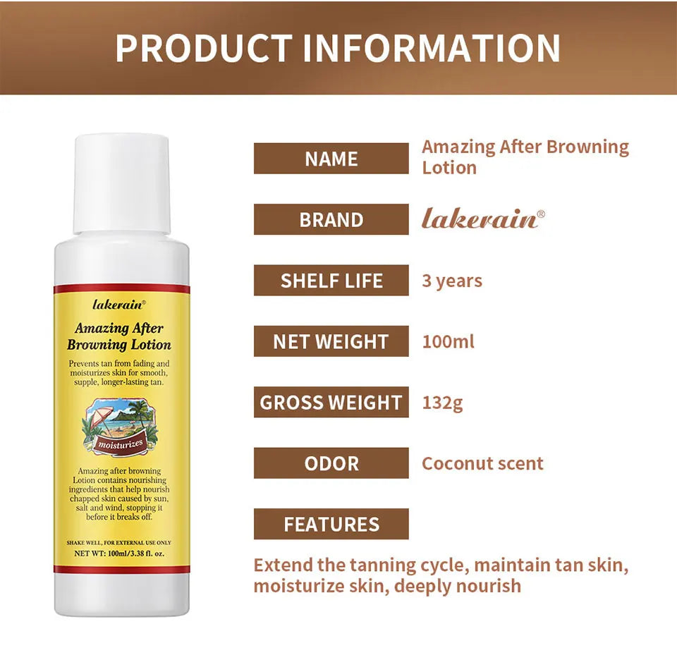 Sunless Tanning Body Lotion for a Deep Natural Bronze Glow