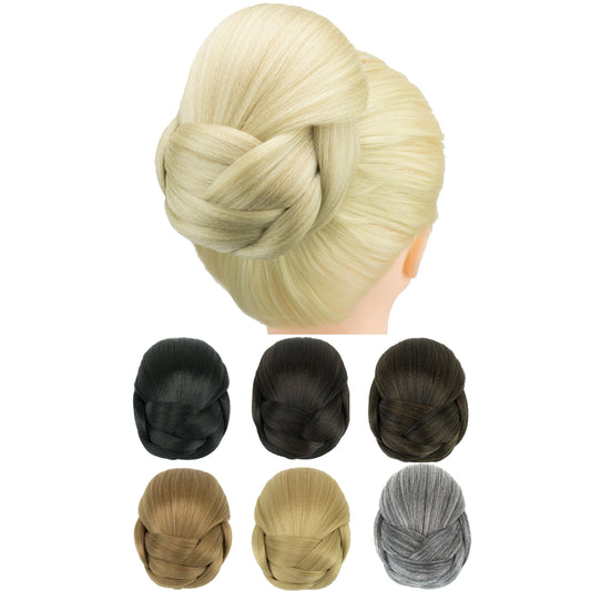 Synthetic Braided Chignon Hair Bun for Elegant Updo Hairstyles