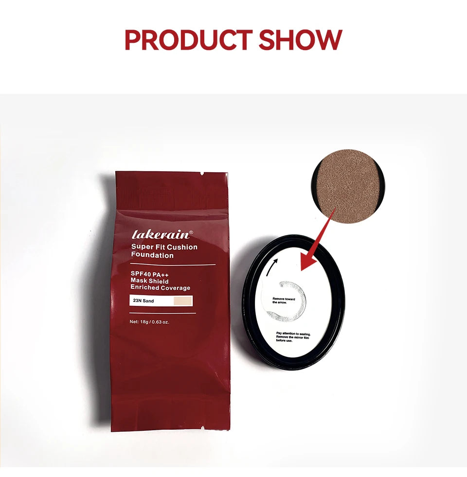 Long-Lasting Waterproof Cushion Foundation Refill for Flawless Skin - 15