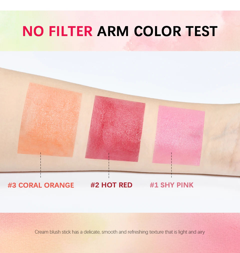 Tinted Moisturizing Blush Stick for Natural Cheeks, Eyes and Lips - 19