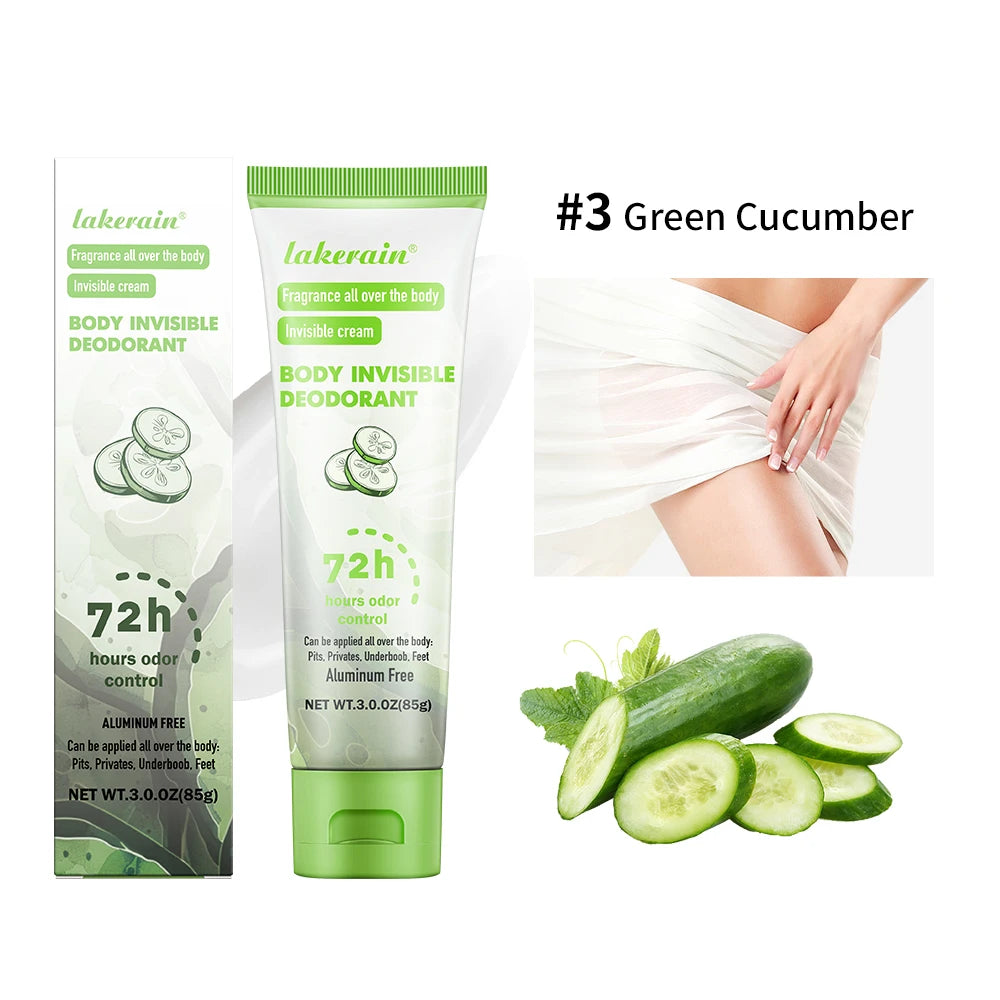 Long-Lasting Invisible Body Deodorant Cream for All-Day Freshness