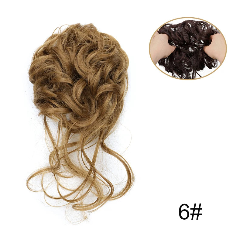 Messy Bun Hairpiece Scrunchie for Easy Elegant Hairstyles