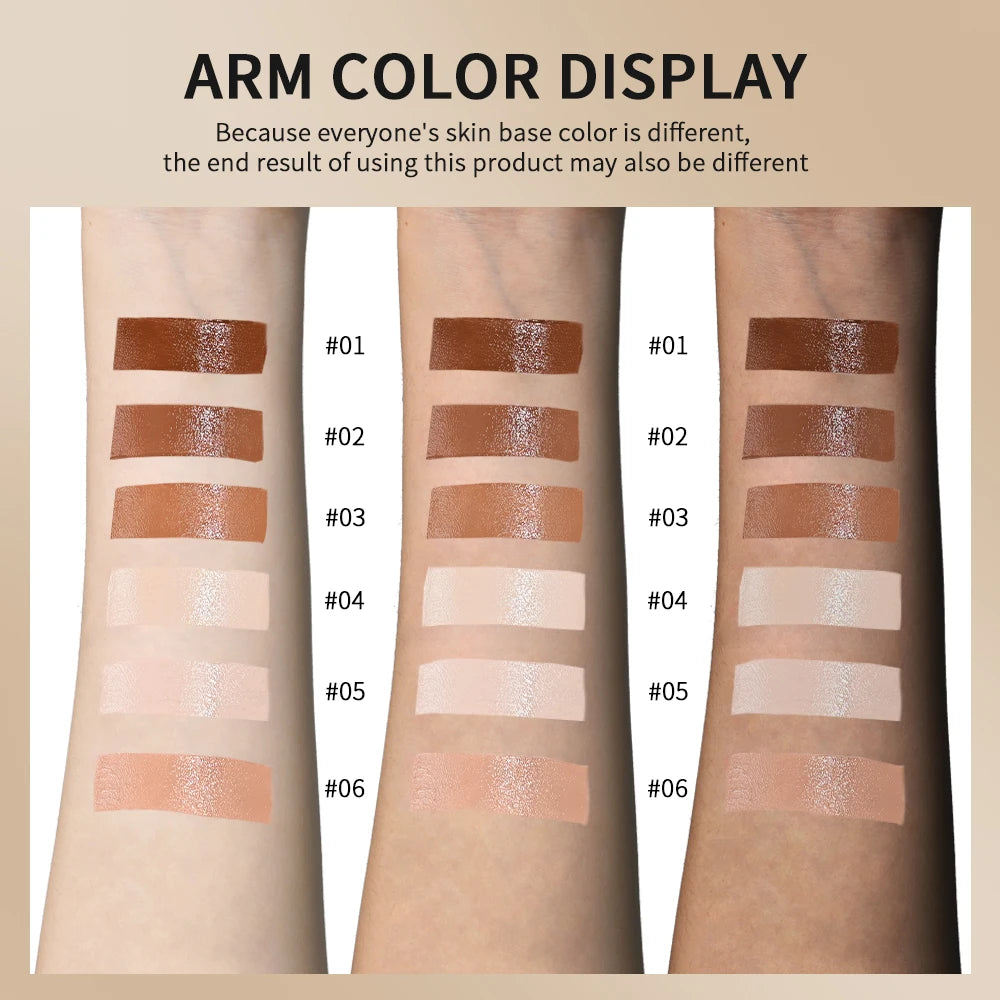 Serum Boosted Skin Tint Foundation Stick with Puff for Natural Makeup - 6