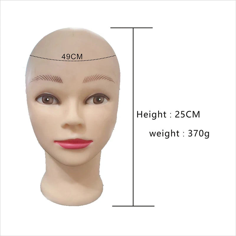 Professional Cosmetology Mannequin Head for Wig Styling and Makeup
