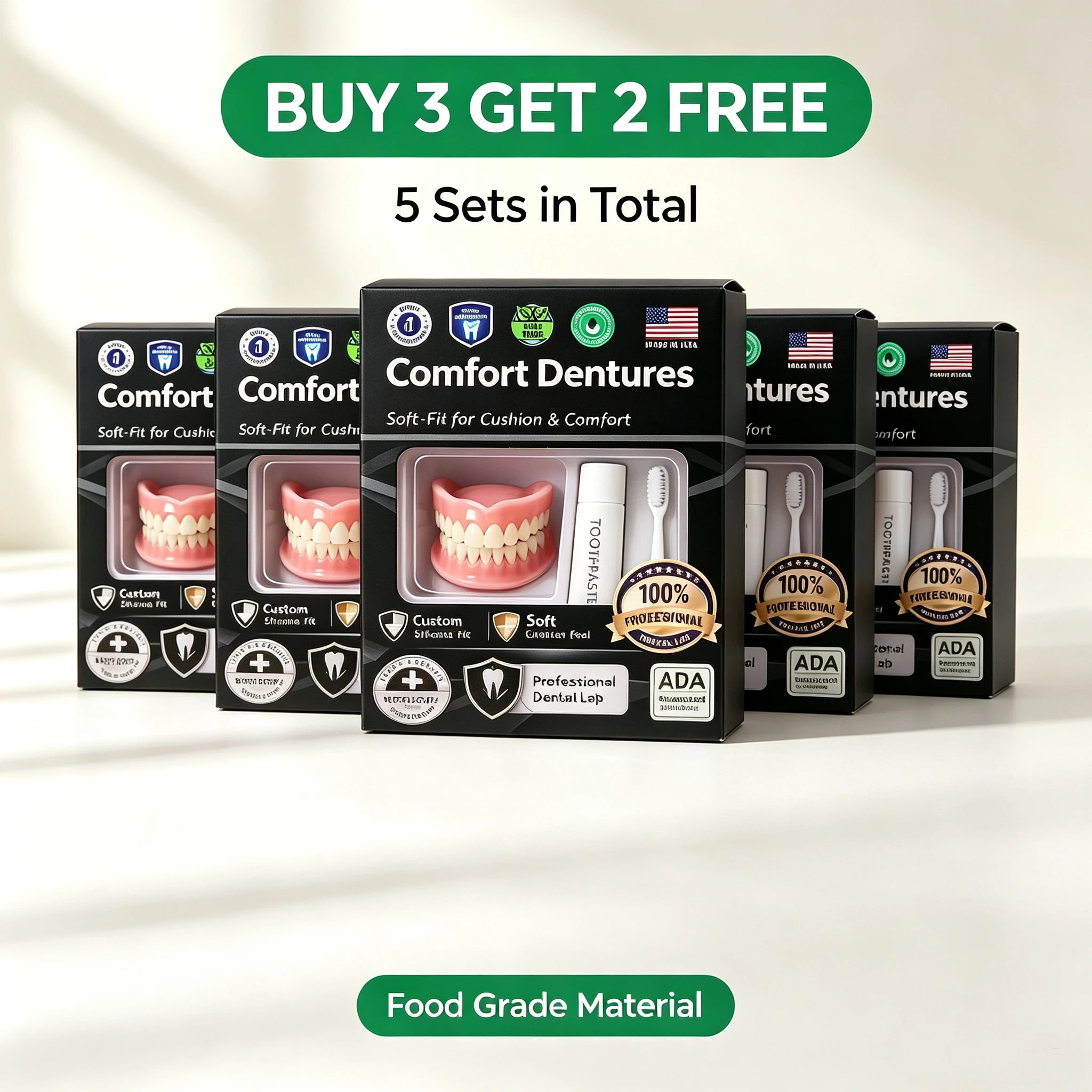Moldable Silicone Denture Set for Instant Natural Smile and Comfort - 8