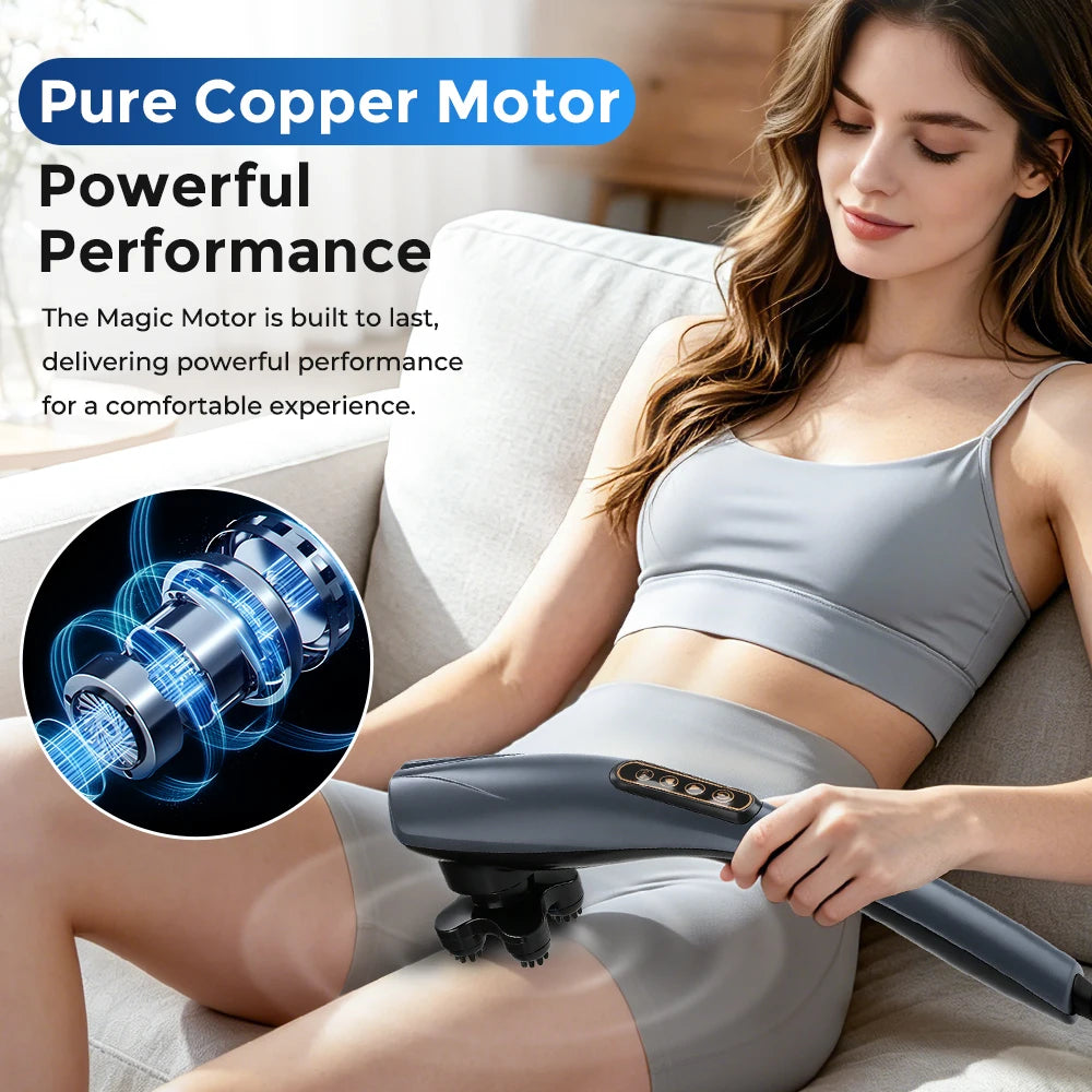 Electric Handheld Percussive Body Massager for Deep Tissue Muscle Relief - 8