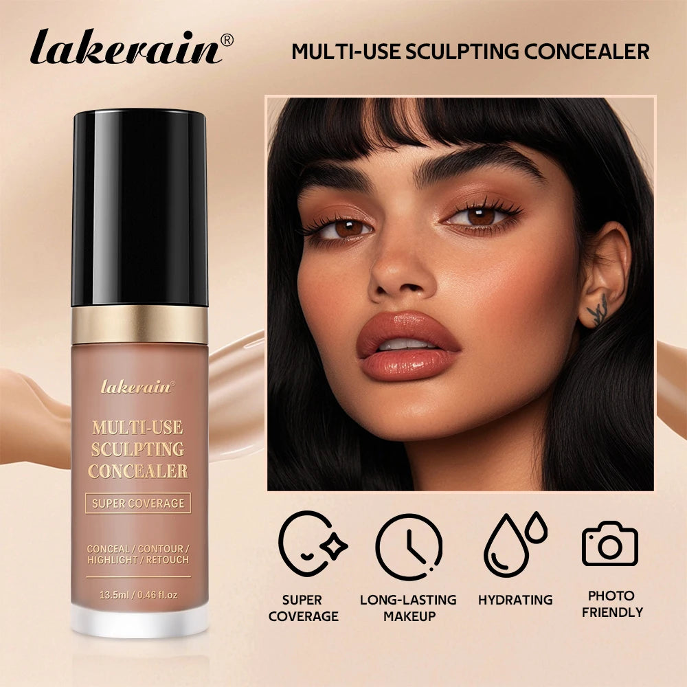 5-Color Full Coverage Waterproof Sculpting Concealer for Face and Blemishes - 3
