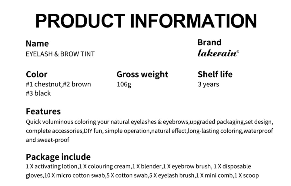 Professional Eyelash and Eyebrow Tinting Kit for Long Lasting Color - 16
