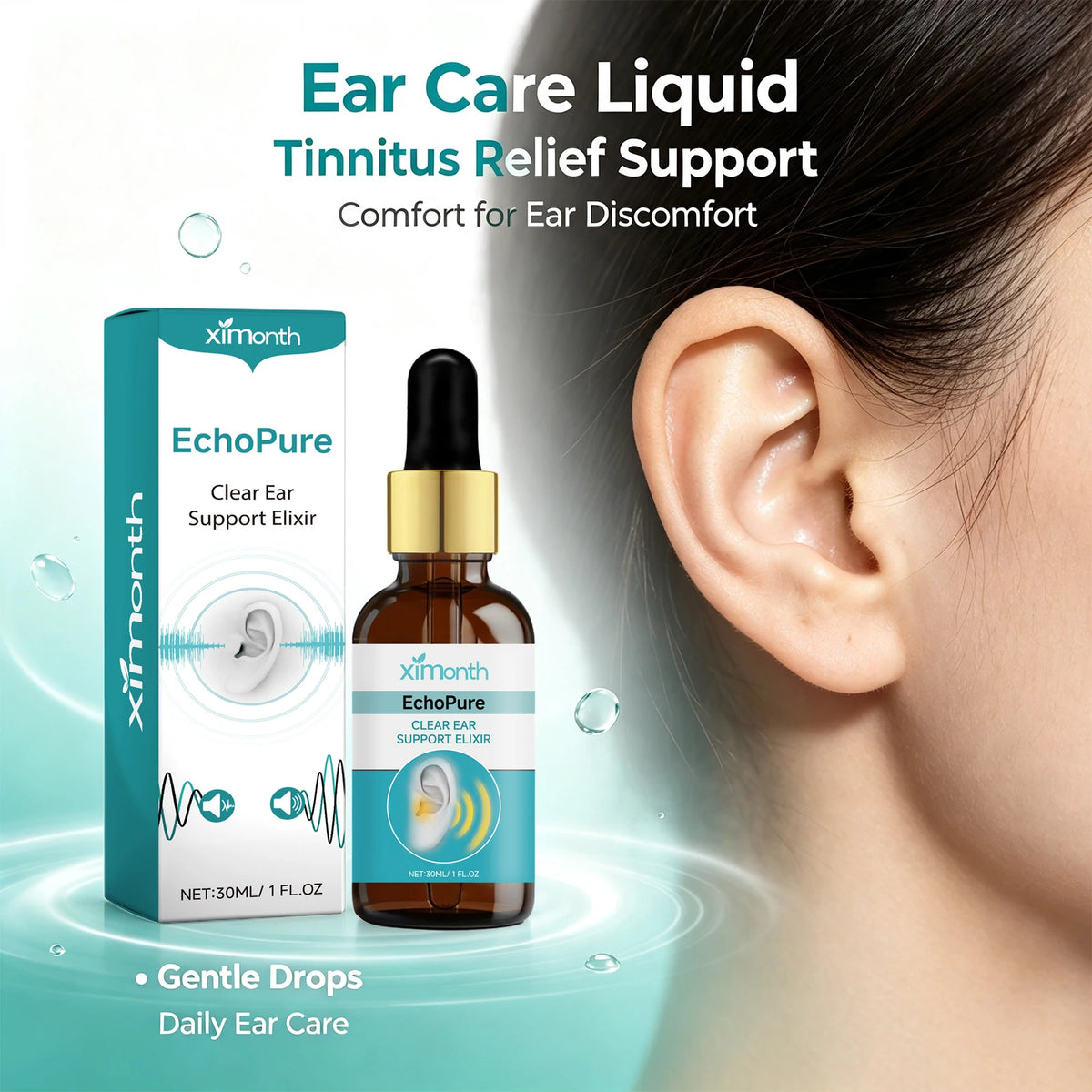 Natural Ear Wax Removal Drops for Tinnitus Relief and Ear Canal Cleaning