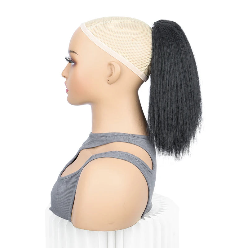 10-Inch Kinky Straight Drawstring Ponytail Hair Extension
