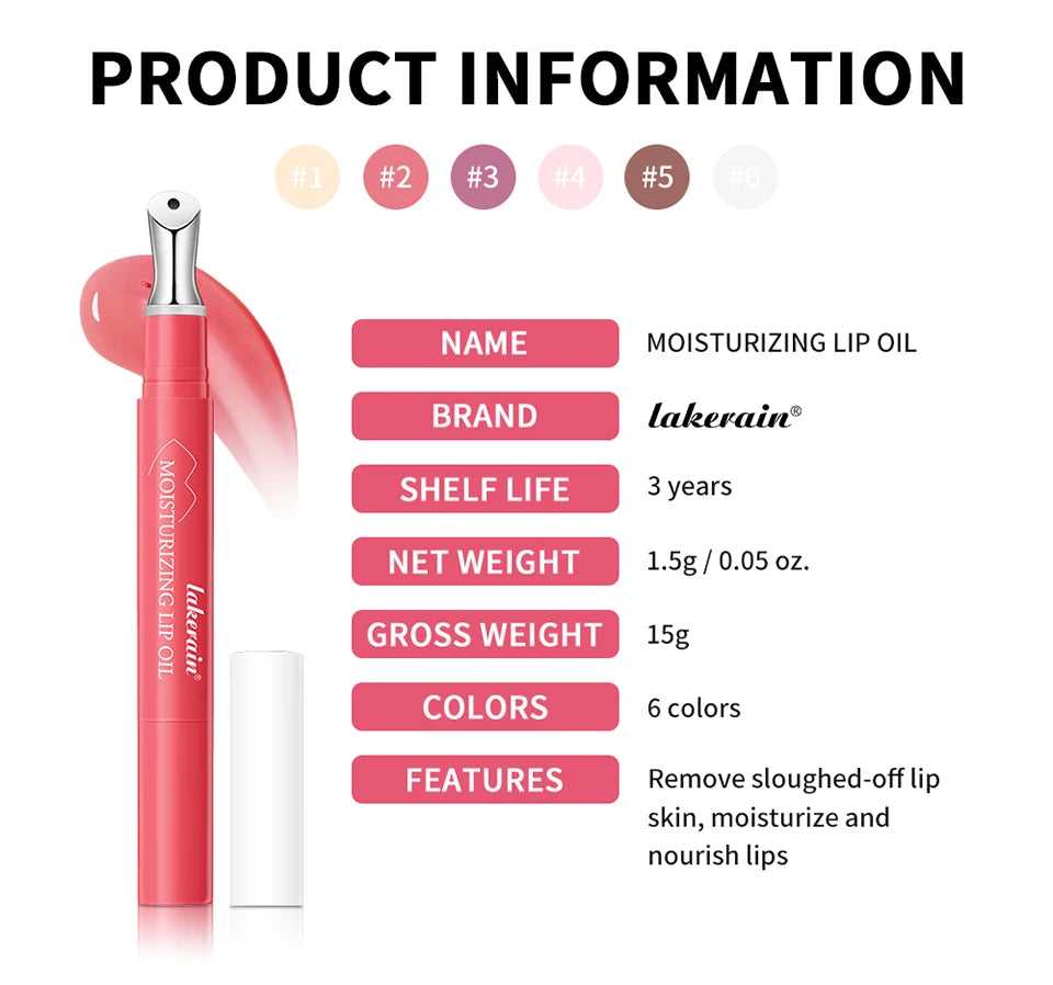 Moisturizing Lip Oil Serum for Hydrated Smooth and Plump Lips - 18