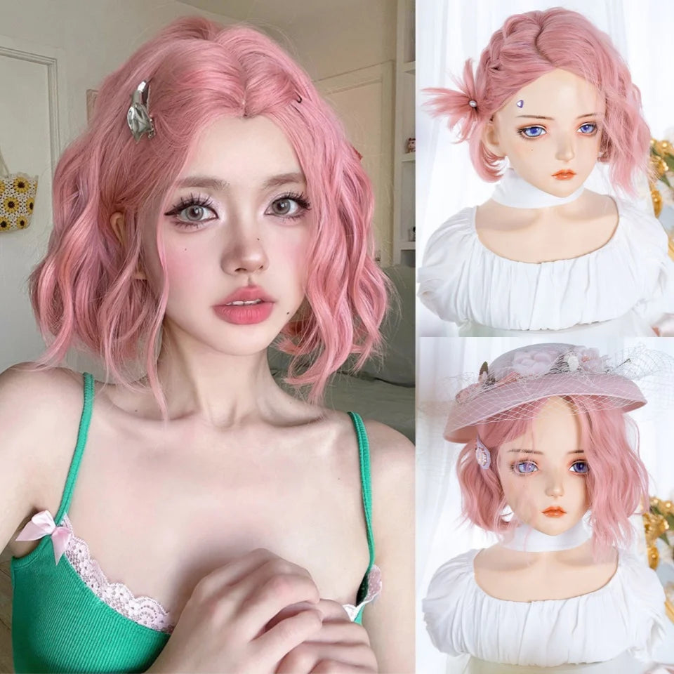 Short Natural Wave Cosplay Wig for Daily Wear - 23