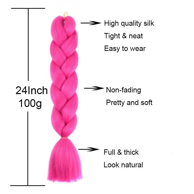 24-Inch Ombre Jumbo Braiding Hair Extensions - 2