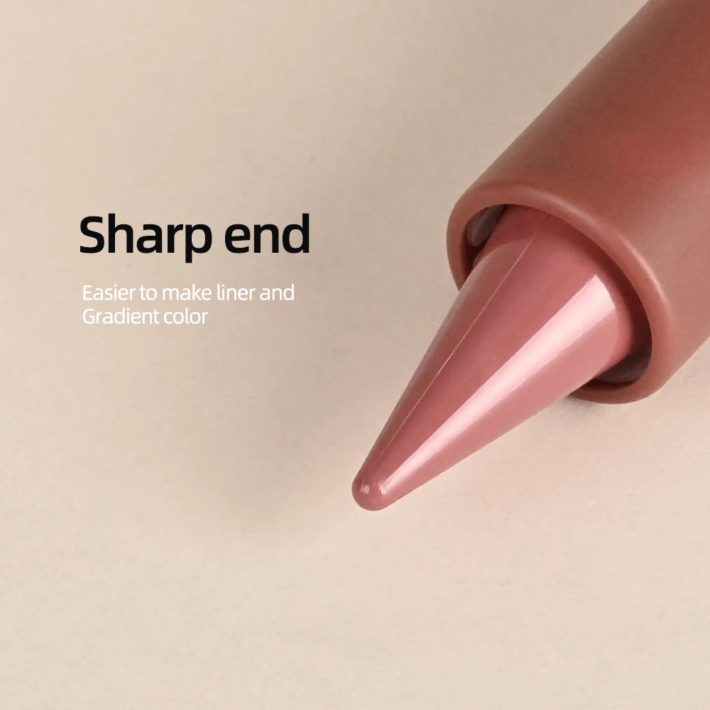 2-in-1 Waterproof Matte Lipstick and Lip Liner Crayon for All-Day Wear