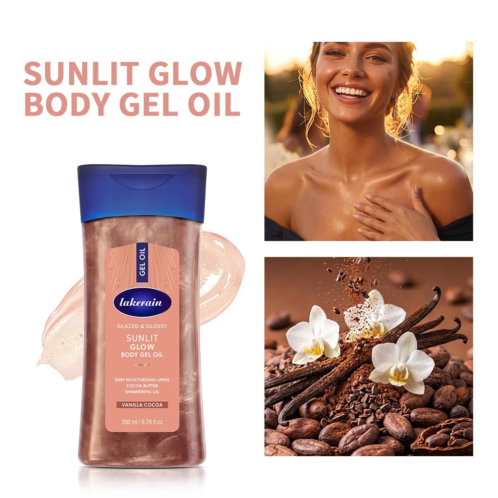 Sunlit Glow Body Shimmer Oil for Radiant Hydrated Skin