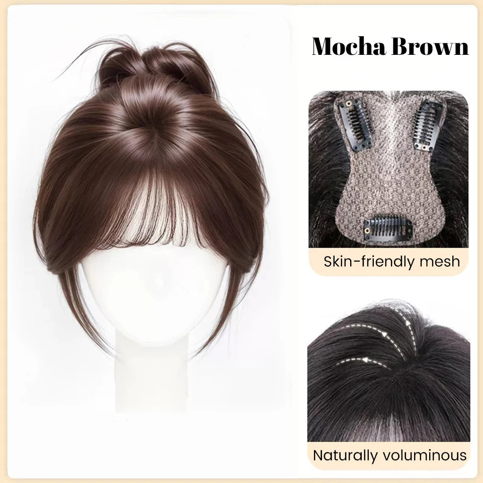 Natural Middle Part Clip-In Hair Topper for Volume