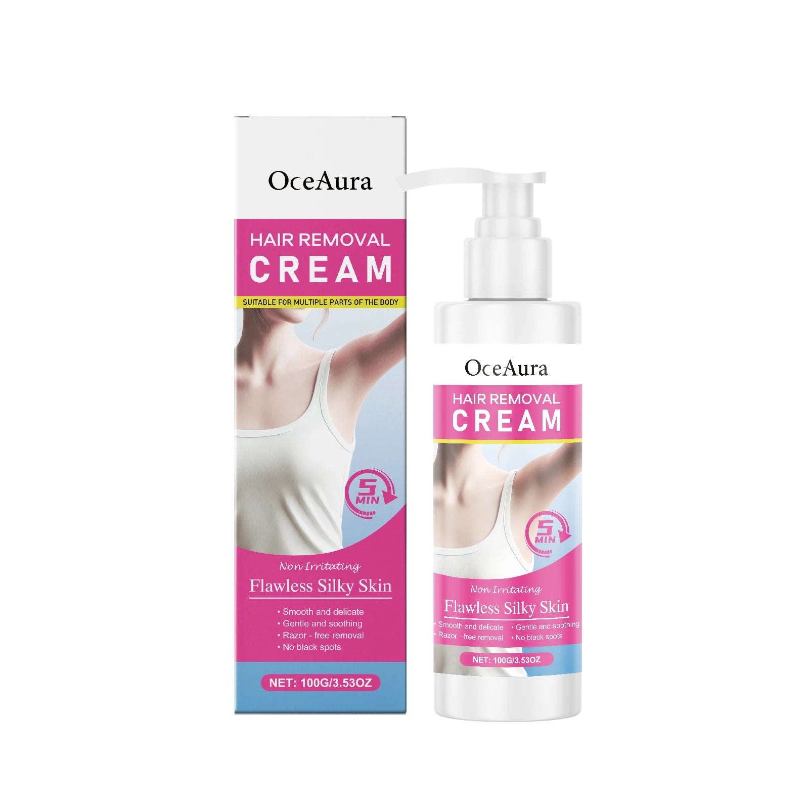 Painless Full Body Hair Removal Cream for Smooth and Sensitive Skin - 15