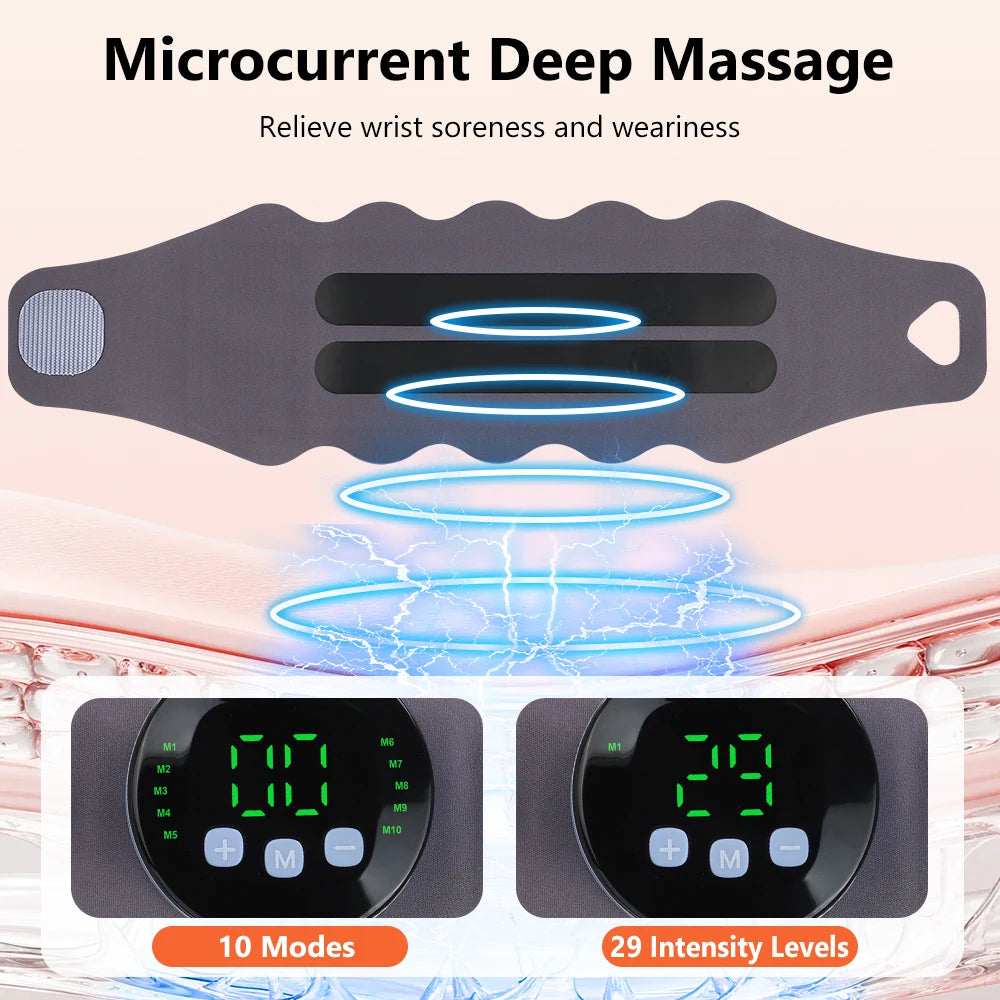 Electric Microcurrent Wrist Massager for Pain Relief and Support
