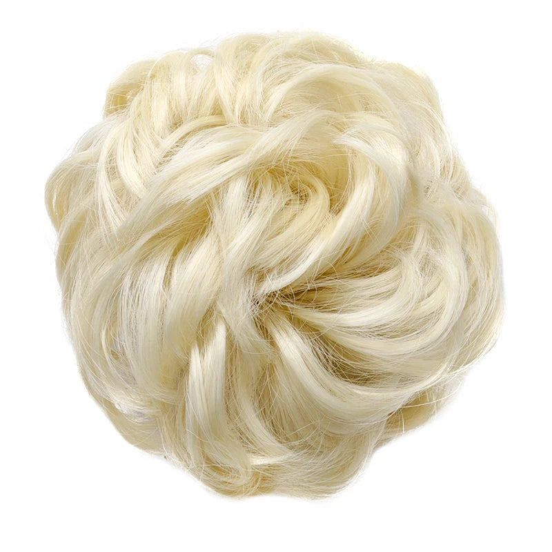 Messy Bun Hair Extension Scrunchie for Voluminous Updo Hairstyles