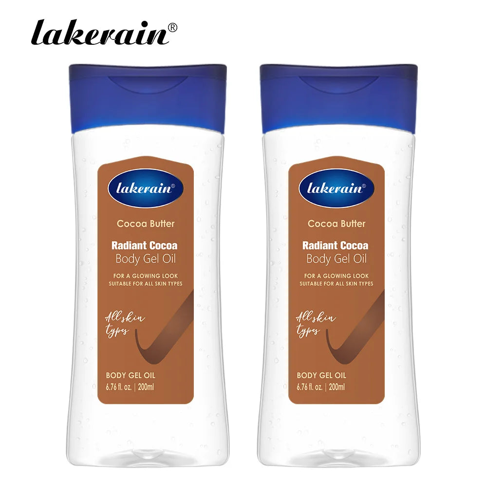 Radiant Cocoa Butter Body Gel Oil for Deep Hydration and Glowing Skin