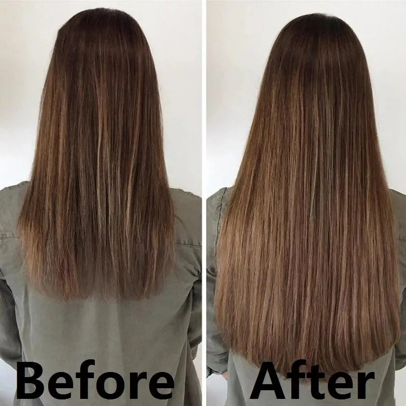 Seamless Long Straight Clip-in Hair Extensions for Women - 5