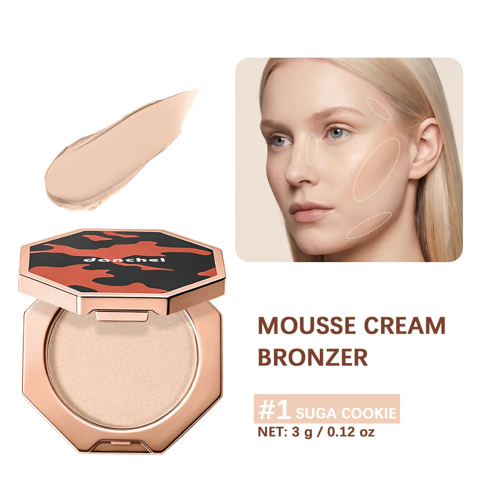 Long-Lasting Cream Mousse Bronzer for Natural Sculpting and Definition