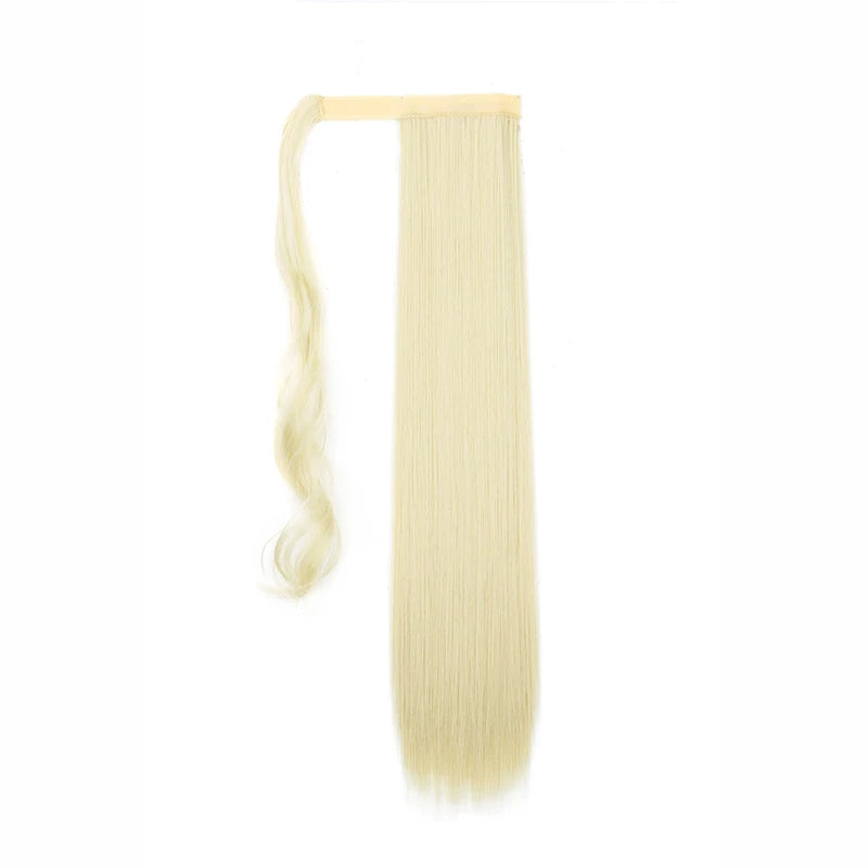 Long Straight Wrap Around Ponytail Clip-In Hair Extension for Women