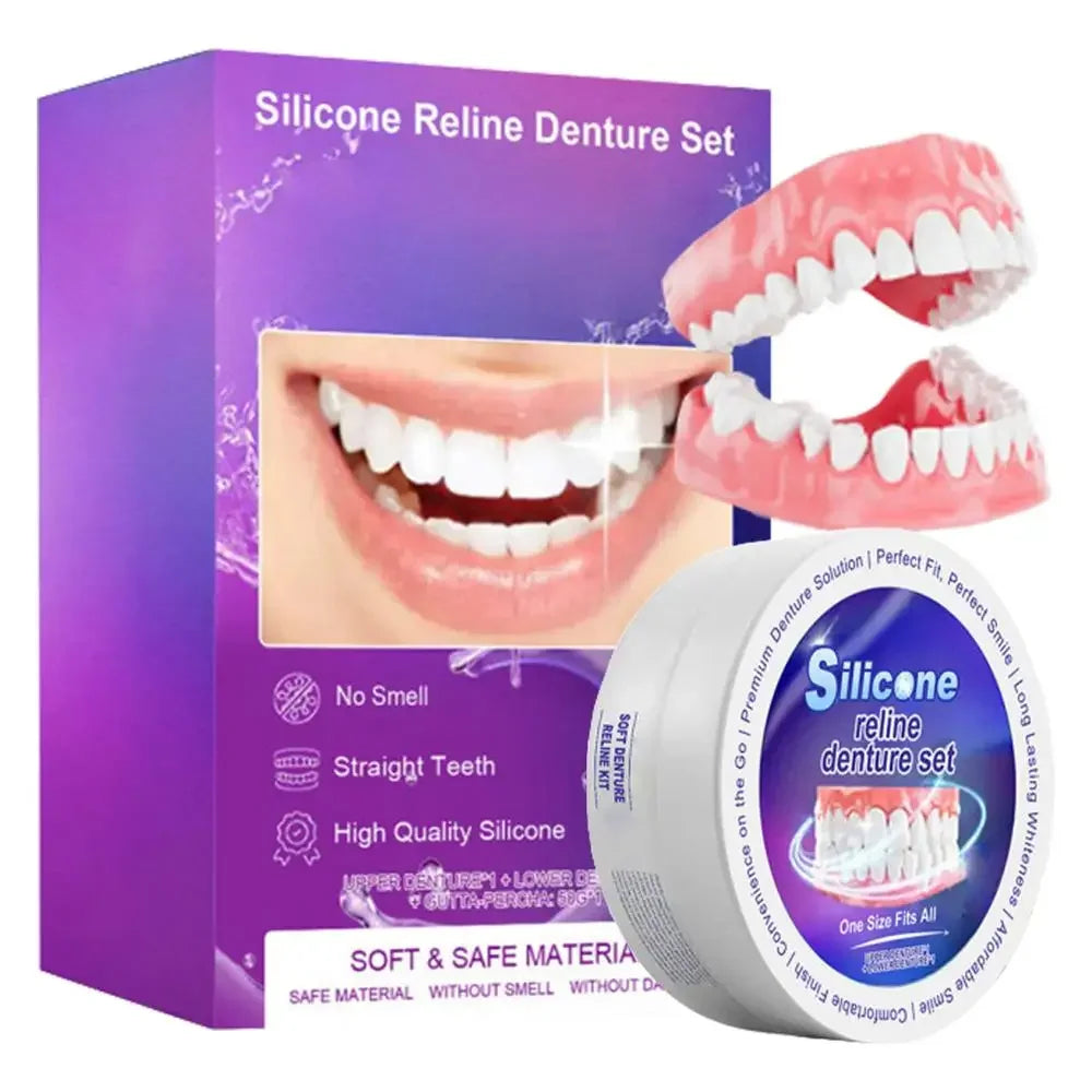 Temporary Silicone Denture Set for Comfortable Smile and Teeth Alignment - 8