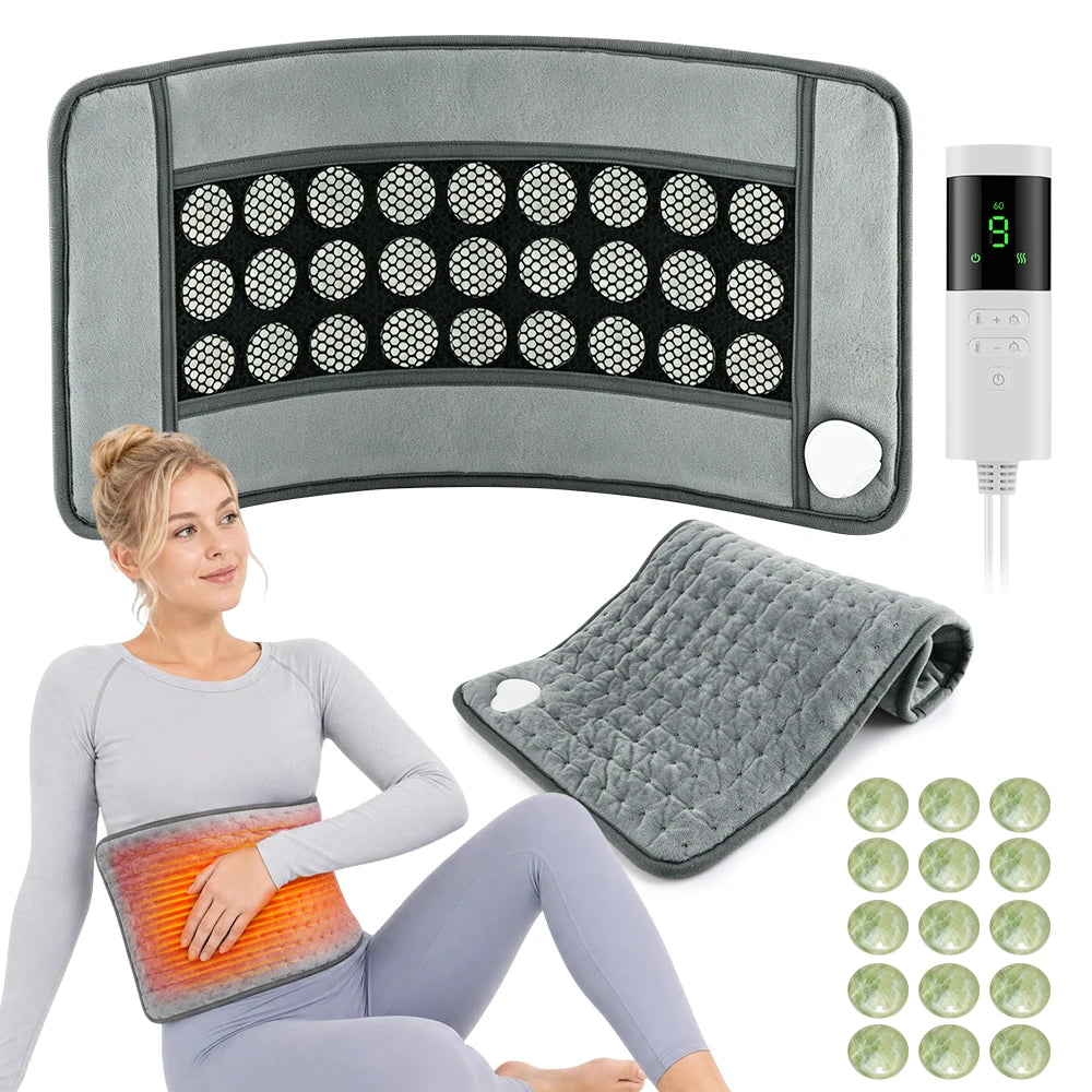 Dual-Sided Natural Jade Heating Mat for Pain Relief and Relaxation - 8