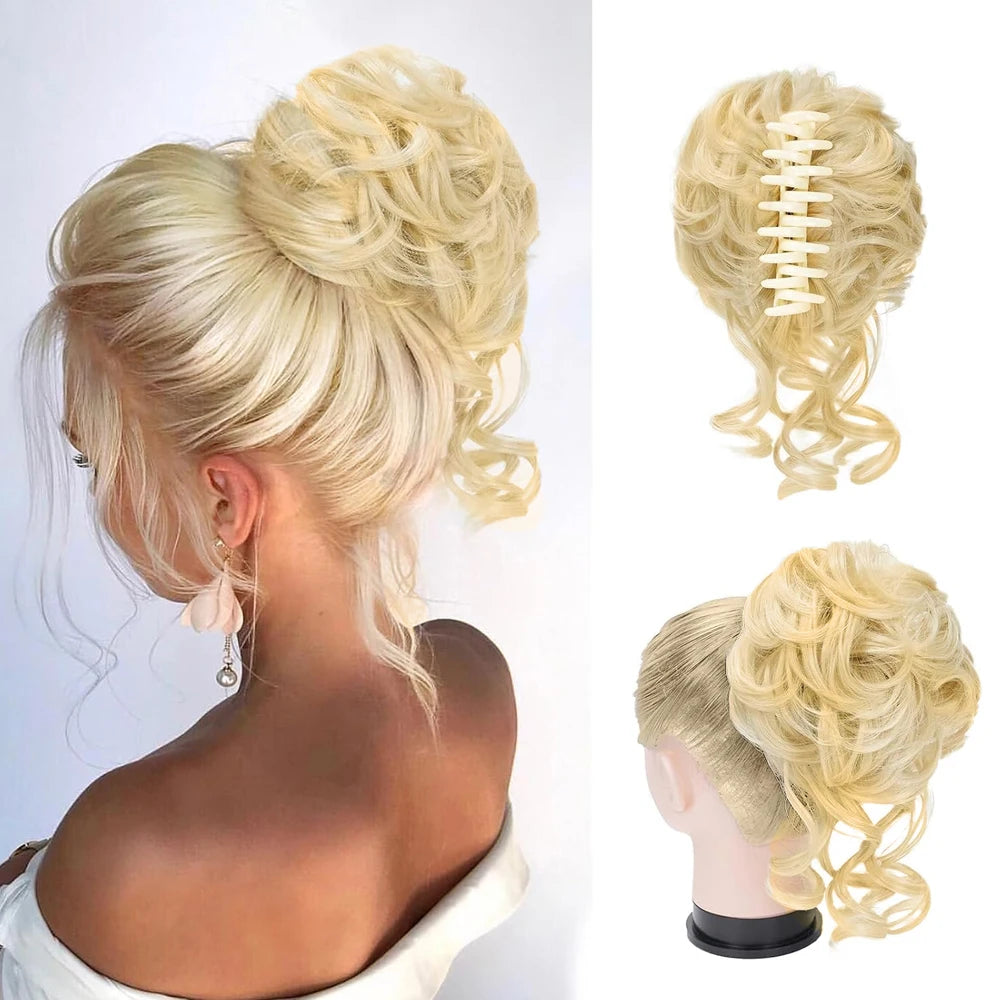 8-Inch Curly Claw Clip Ponytail Hair Extension for Instant Volume